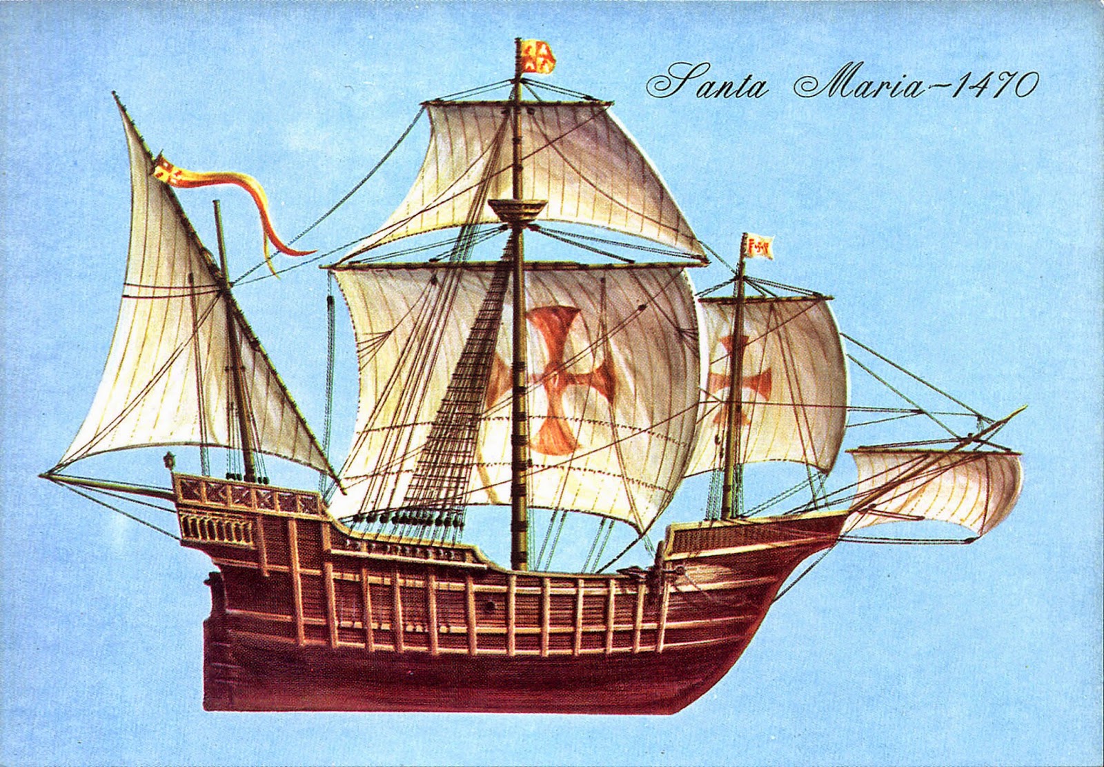 #1.1. Санта-Мария - флагманский корабль экспедиции Колумба.